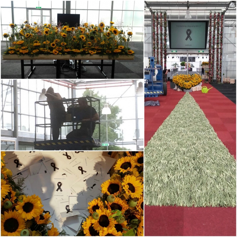 zonnebloemenarrangement Jeroen Kip totaal