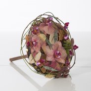 Bridal arrangement with orchids