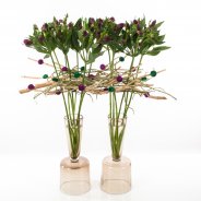 Perky two-piece Alstroemeria bouquet