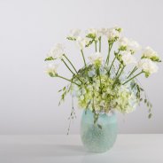 Romantic Freesia vase design
