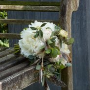 Boho bruidsboeket met Pioen 'Class act'