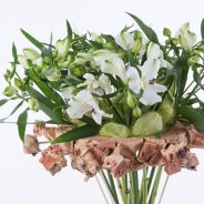 Natural Alstroemeria bouquet close-up