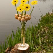 Paasboeket van Pim van den Akker met mini Gerbera Mi Punki Indy van LG Flowers