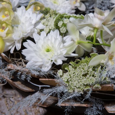 Rouwstuk met Cascade Cymbidium