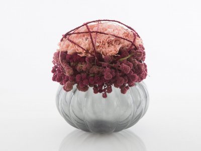 Spherical Dianthus arrangement