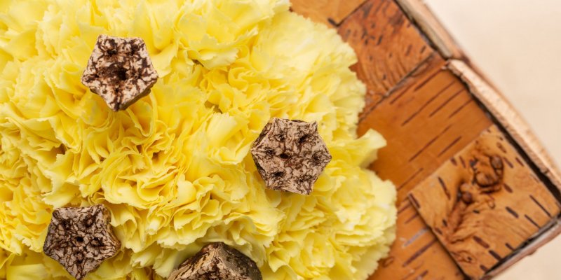 Vierkante anjerboeketten