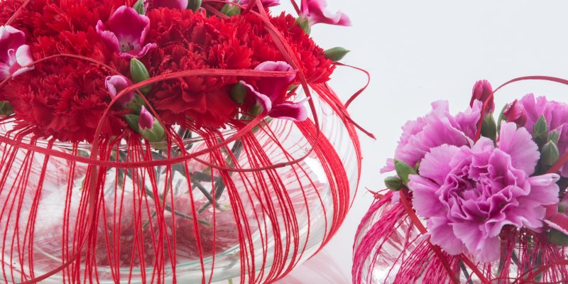 Subtle Dianthus arrangement
