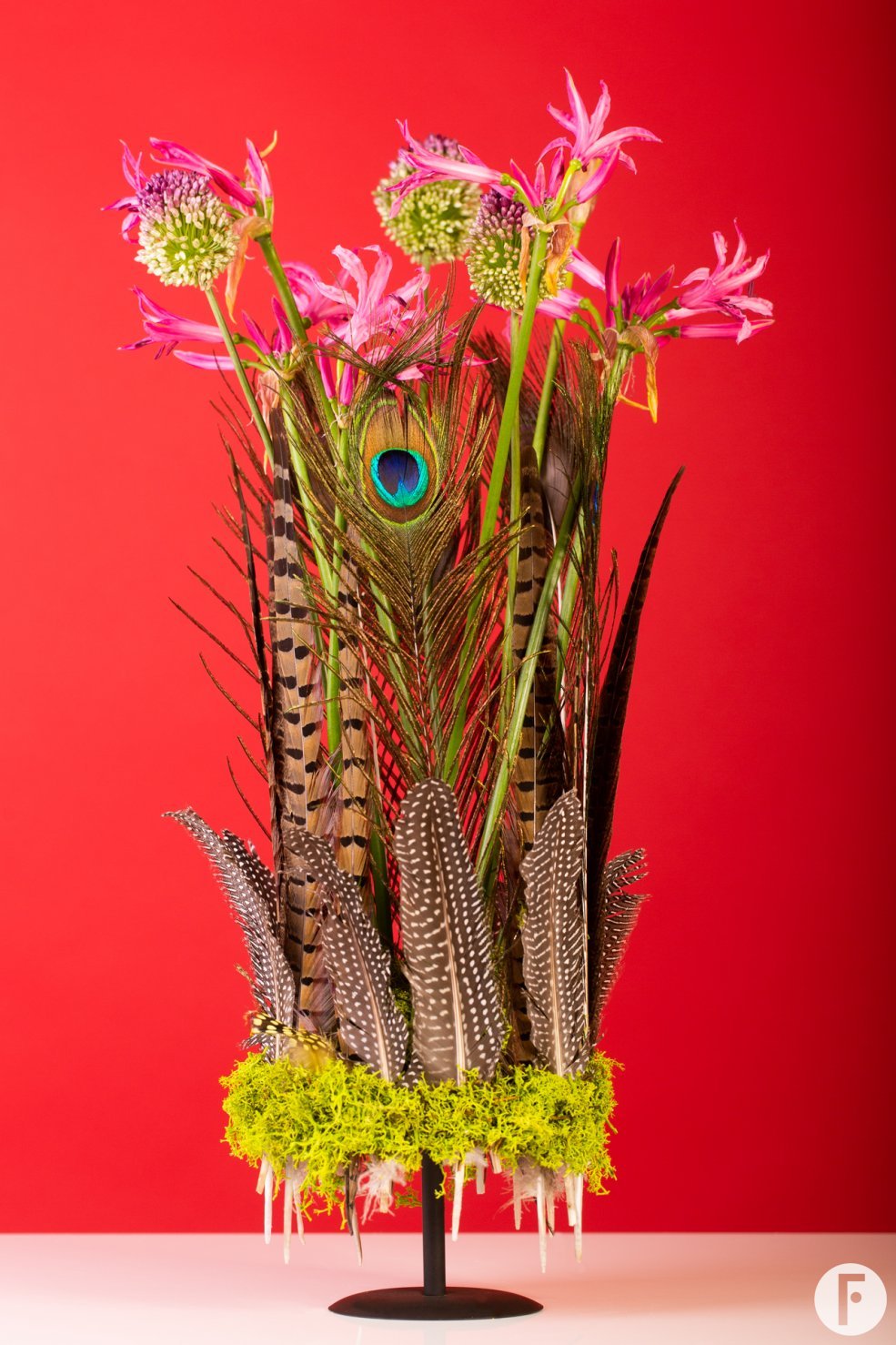 Autumn design with feathers - Pim van den Akker - Flower Factor