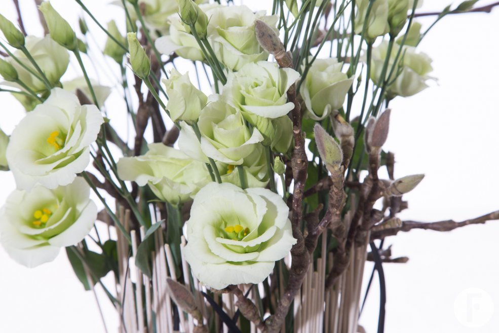 Nelleke Bontje flower arrangement Lisianthus Flower Factor for Van der Lugt 2