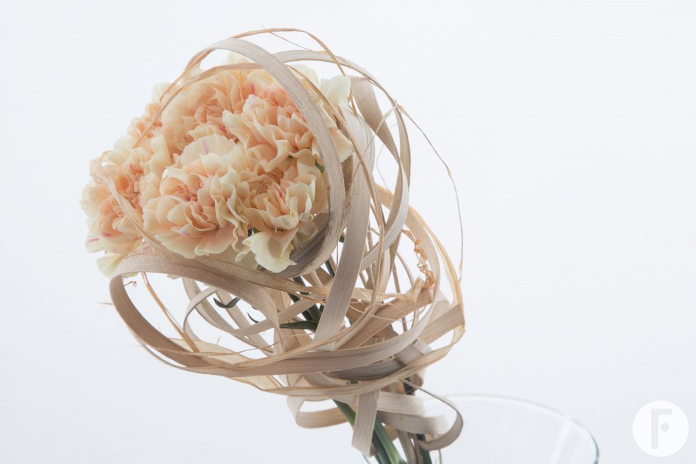 Simple Dianthus arrangement close-up