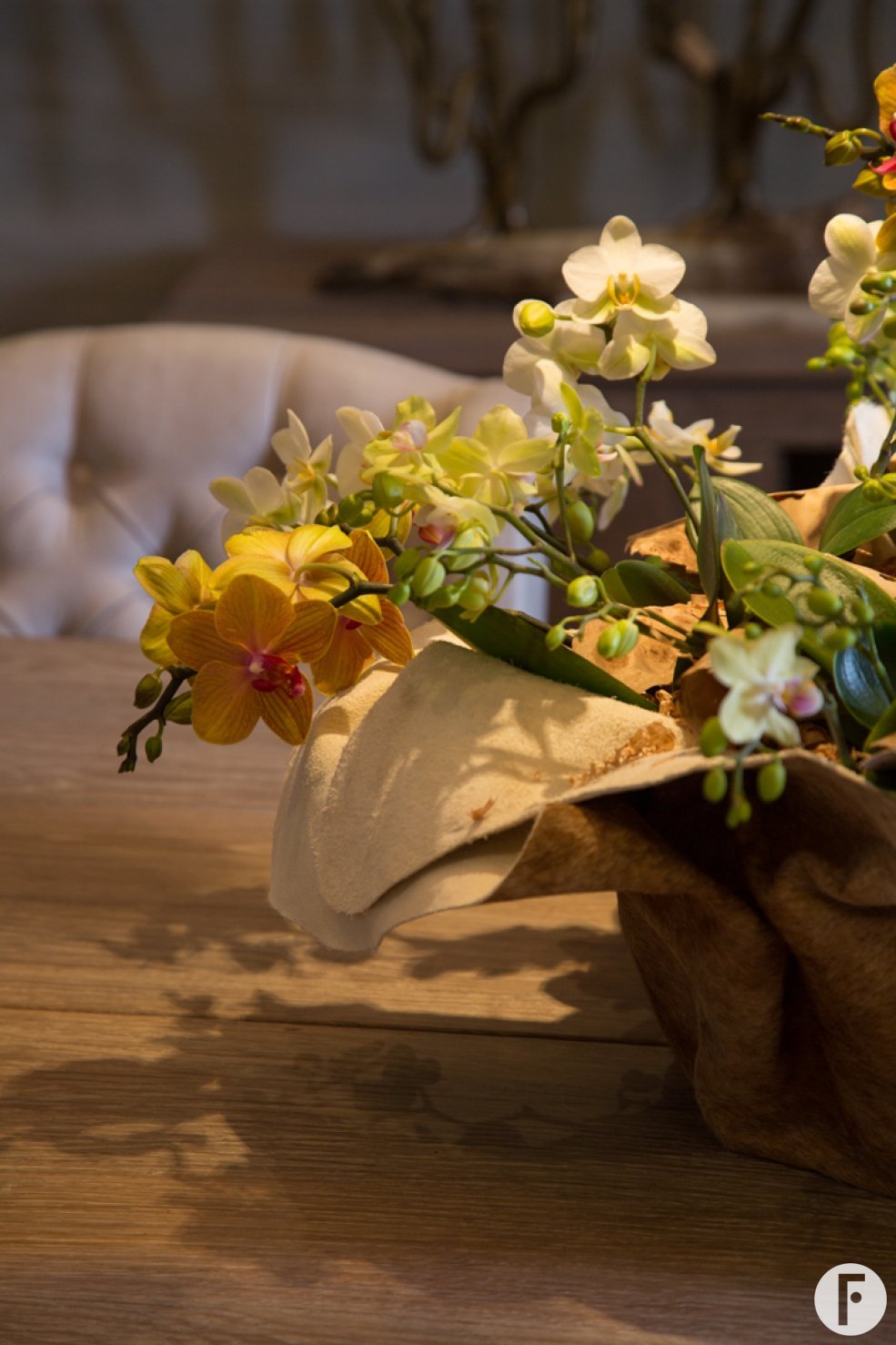 orchid centerpiece Pim van den Akker Flower Factor Optiflor close up