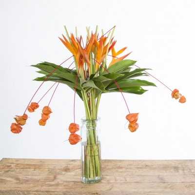 Tropical Heliconia bouquet