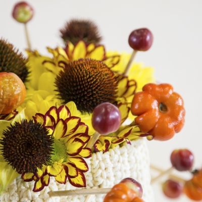 Chestnuts in a autumn bouquet