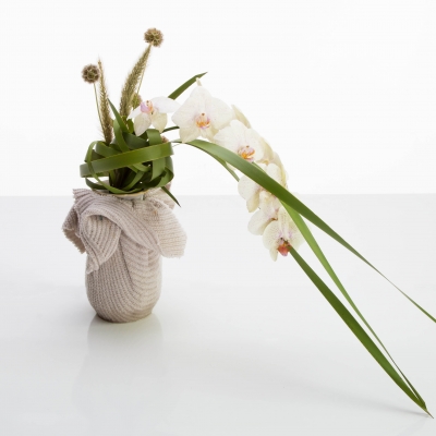 Wooly winter flower arrangement