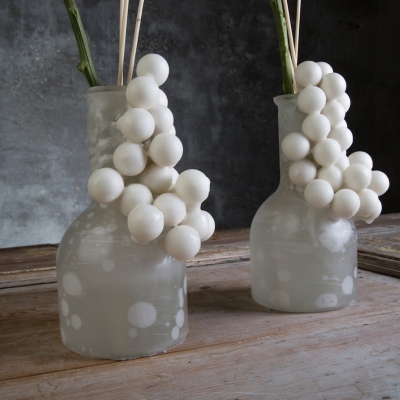 Kerst details - Kaarsvet en kerstballetjes