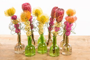 Arrangement with African flowers