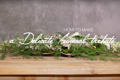 Delicaat afscheidsbloemwerk