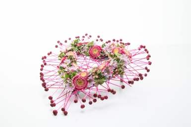 Passionate heart-shaped funeral flower arrangement Passionate heart-shaped funeral flower arrangement