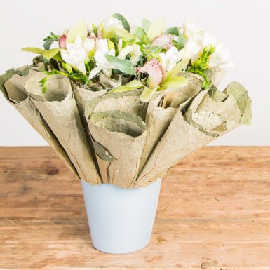 Ontwerp met gedroogde bladeren