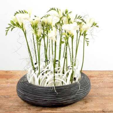 Zwart-wit Freesia ontwerp