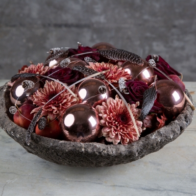 Pink and Red Christmas arrangement