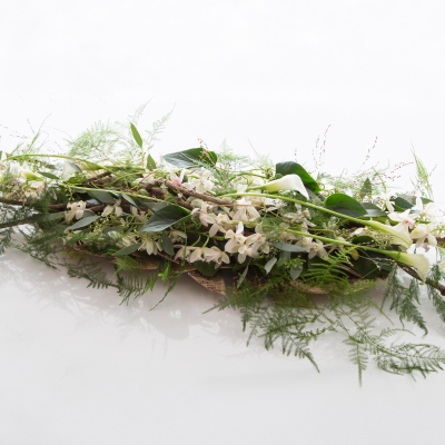 Delicaat afscheidsbloemwerk