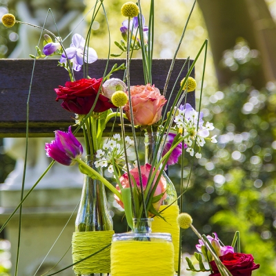 Speelse vaasjes in bohemian stijl