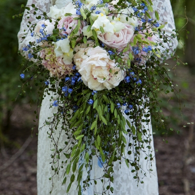 Boho cascadeboeket door Giada Graziani