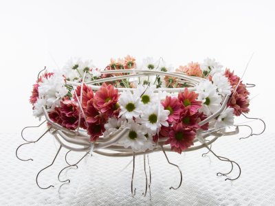 bloemwerk op een haakje