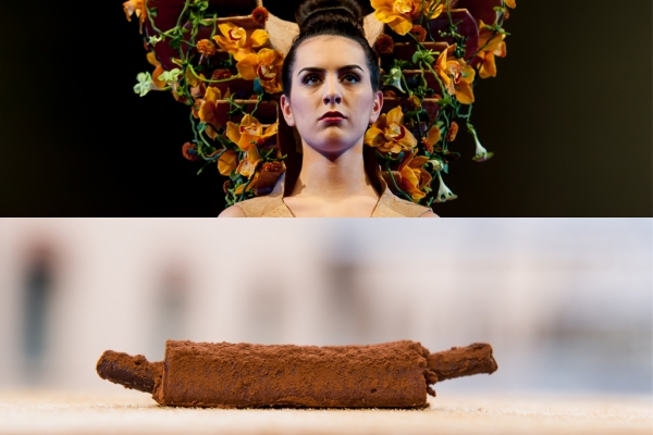 Jurk van rietsigaar en kurk