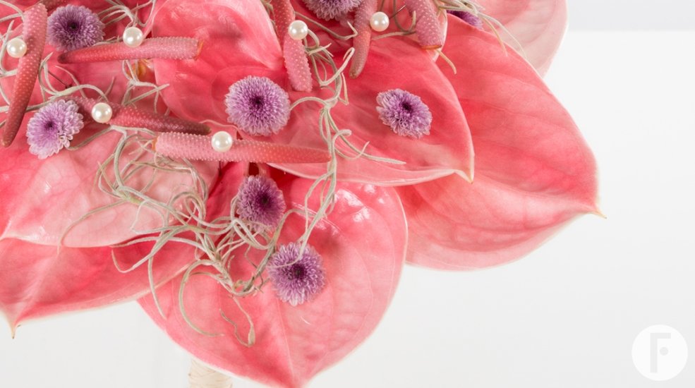 anthurium boeket Pim van den Akker close up