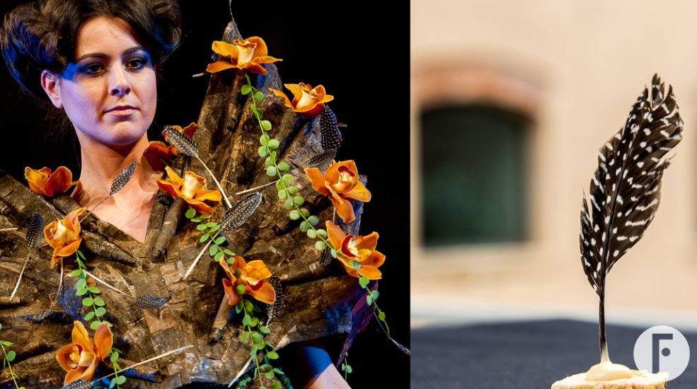 parelhoenveren jurk en hapje