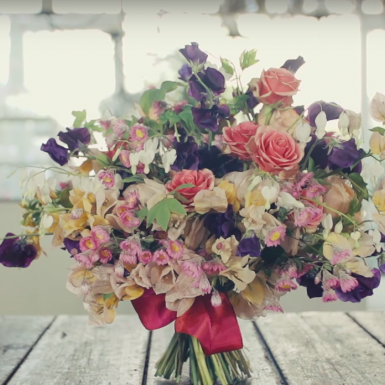 Baroque hand tied wedding bouquet by Giada Graziani