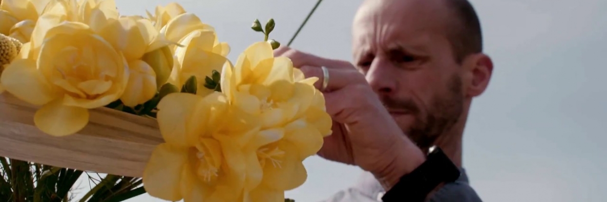 fab wedding bouquet with Freesia