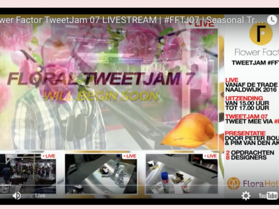 Live!! Our mini Floral TweetJam at Florist Event!